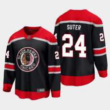 2021 Chicago Blackhawks Pius Suter #24 Special Edition Breakaway Black Jersey