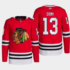 2022 Chicago Blackhawks Max Domi Red Home Primegreen Authentic Jersey 2022