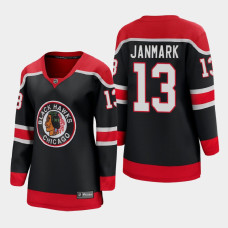 Women 2021 Chicago Blackhawks Mattias Janmark #13 Special Edition Black Jersey