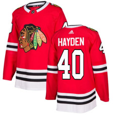 Youth Chicago Blackhawks #40 John Hayden Home Red Authentic Jersey
