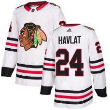 Chicago Blackhawks #24 Martin Havlat Away White Authentic Jersey