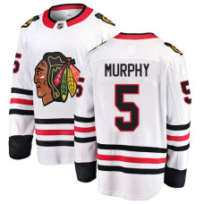 Chicago Blackhawks #5 Connor Murphy White Away Fanatics Branded Breakaway Authentic Jersey
