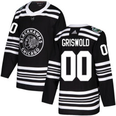 Chicago Blackhawks #00 Clark Griswold Black Authentic 2019 Winter Classic Stitched Jersey