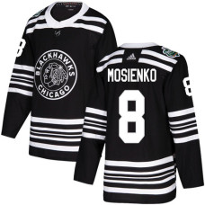 Youth Chicago Blackhawks #8 Bill Mosienko Black Authentic 2019 Winter Classic Stitched Jersey