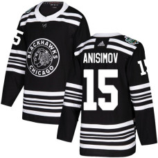 Chicago Blackhawks #15 Artem Anisimov Black Authentic 2019 Winter Classic Stitched Jersey