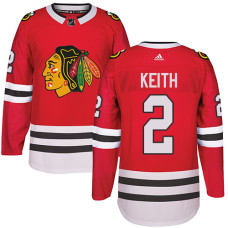 Kid's Chicago Blackhawks #2 Duncan Keith Premier Red Home Adidas Jersey