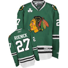Chicago Blackhawks #27 Jeremy Roenick Authentic Green Reebok Jersey