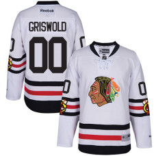 Kid's Chicago Blackhawks #00 Clark Griswold Authentic White 2017 Winter Classic Reebok Jersey