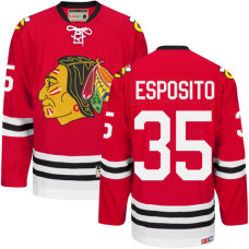 Chicago Blackhawks #35 Tony Esposito Premier Red CCM Throwback Jersey