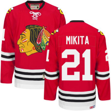 Chicago Blackhawks #21 Stan Mikita Authentic Red CCM Throwback Jersey