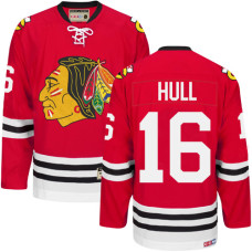 Chicago Blackhawks #16 Bobby Hull Authentic Red CCM Throwback Jersey