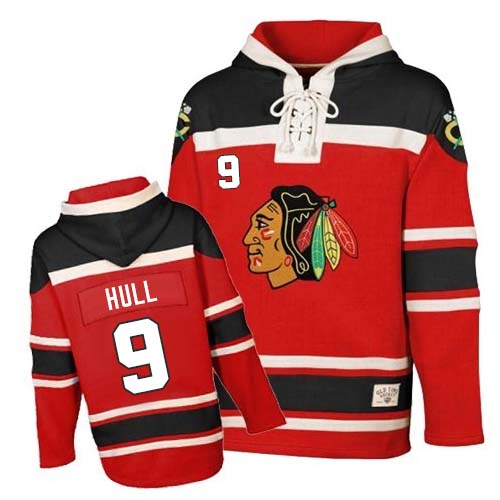 ايفون 2014 Old Time Hockey Chicago Blackhawks #9 Bobby Hull Red Hoodie تعريف السلع