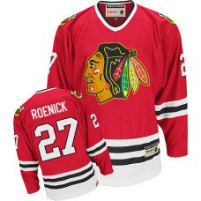 Chicago Blackhawks #27 Jeremy Roenick Authentic Red CCM Throwback Jersey