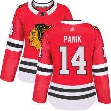 Women's Chicago Blackhawks #14 Richard Panik Authentic Red Home Adidas Jersey