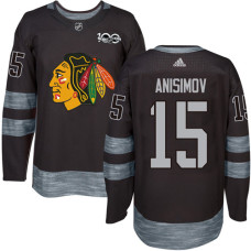 Chicago Blackhawks #15 Artem Anisimov Premier Black 1917-2017 100th Anniversary Adidas Jersey