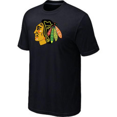 Chicago Blackhawks Big & Tall Logo T-Shirt - Black 
