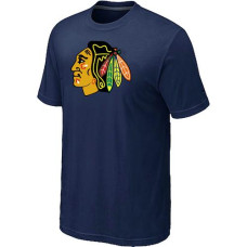 Chicago Blackhawks Big & Tall Logo T-Shirt - Navy 